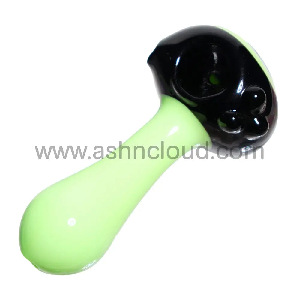 5 In - Reverse Head Colored Handle Hand Pipe Spoon