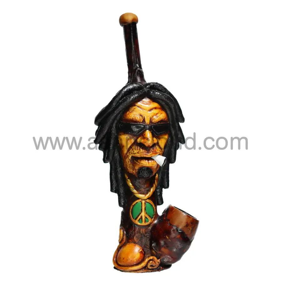 5 Inch Bob Marley Design Bamboo Bong