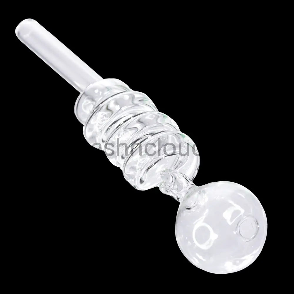 5 In - Spiral Glass Oil Burner Clear