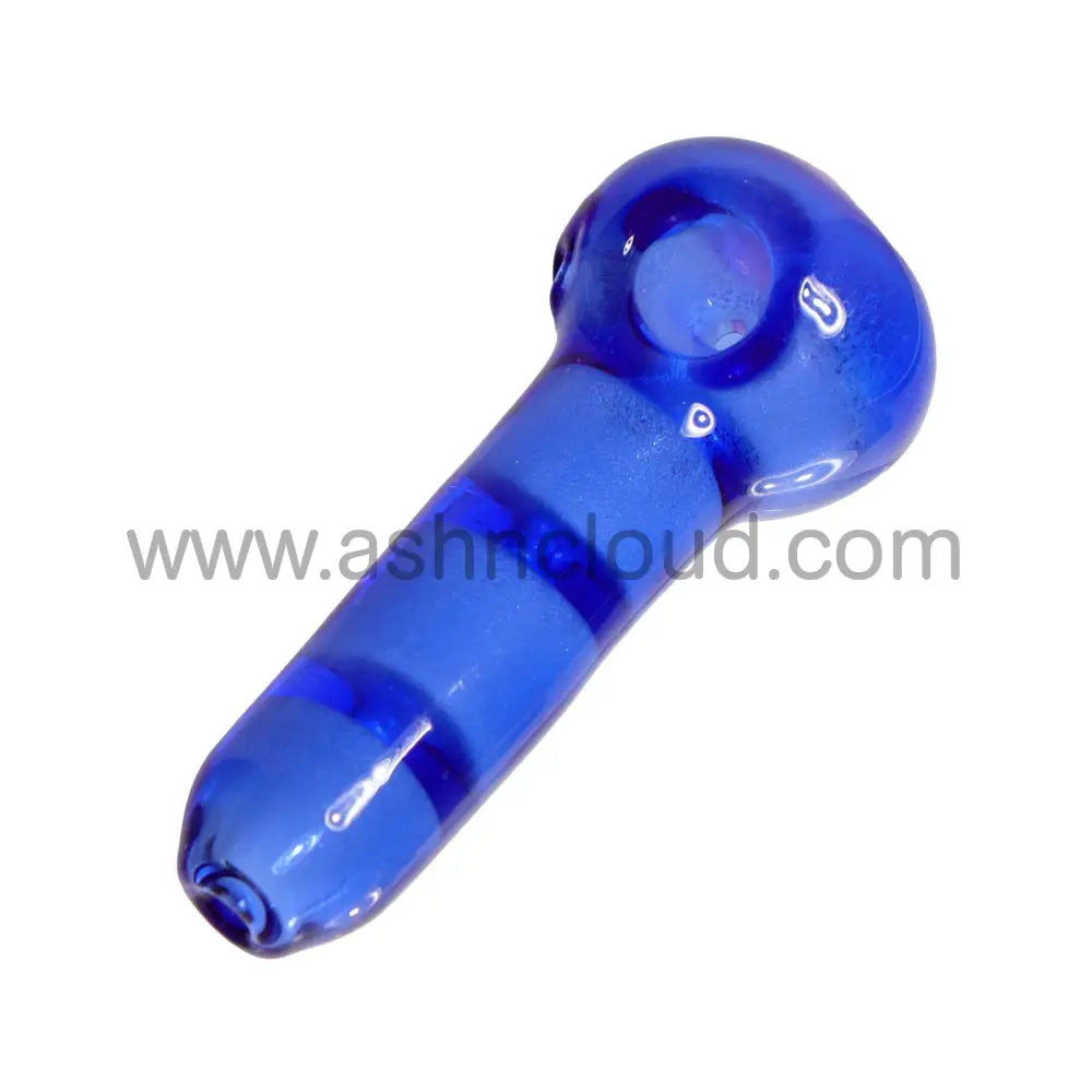 5 In - Streaky Multicolor Glow Dark Spoon Hand Pipe