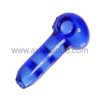 5 In - Streaky Multicolor Glow Dark Spoon Hand Pipe