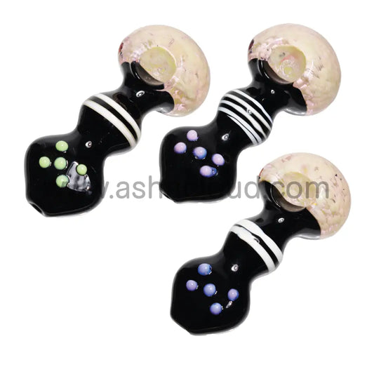 5 In - Stylish Black Colored Head Spoon Hand Pipe