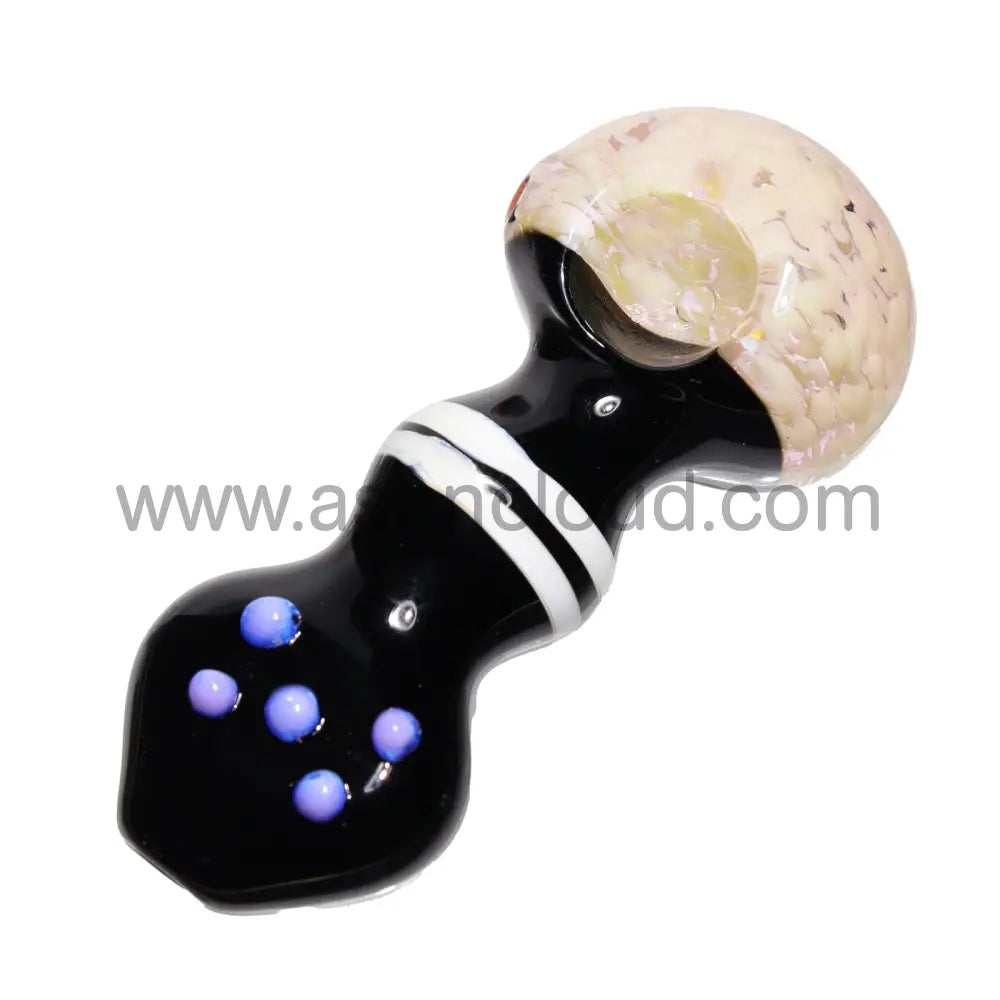 5 In - Stylish Black Colored Head Spoon Hand Pipe