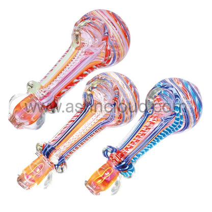 5 In - Stylish Multicolor Fancy Handle Spoon Hand Pipe