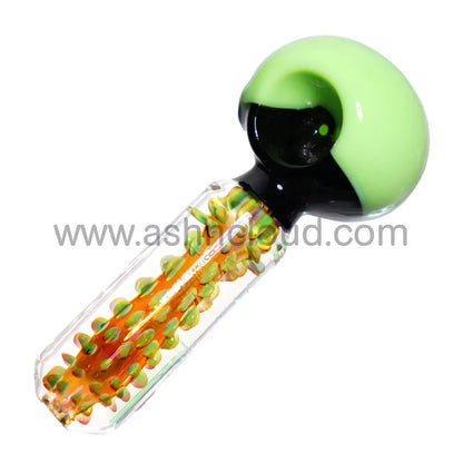 5 In - Super Exotic Handle Multicolor Head Hand Pipe Spoon