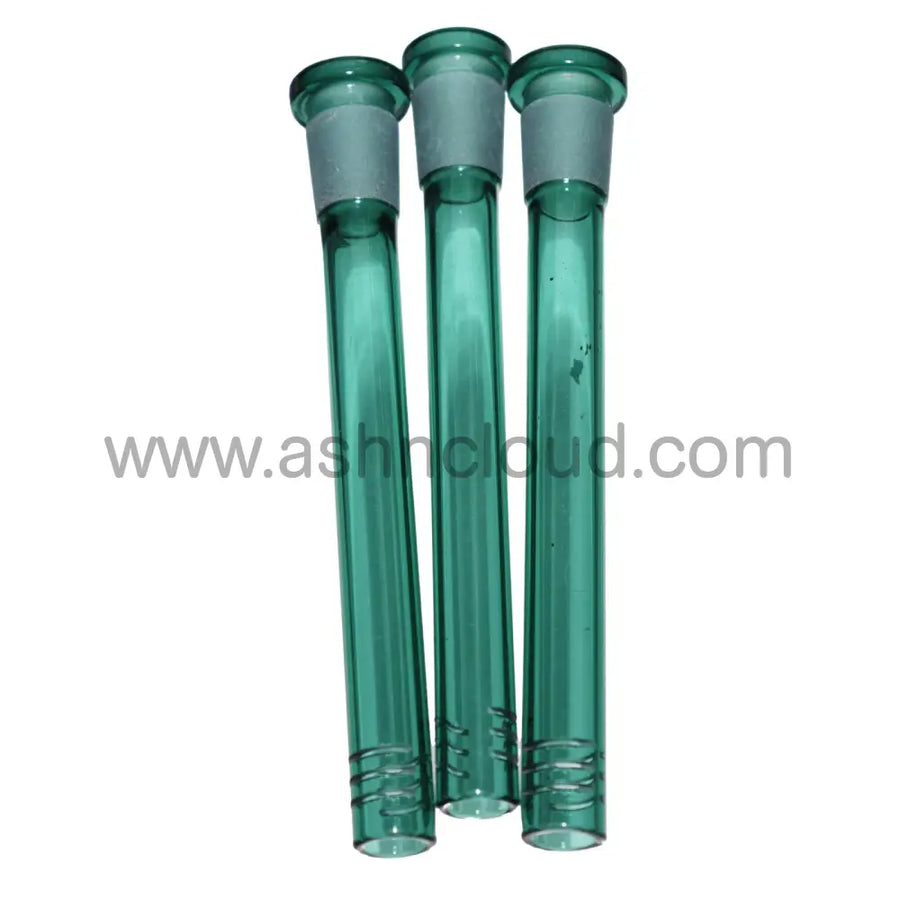 5 Inch Teal Glass Downstem