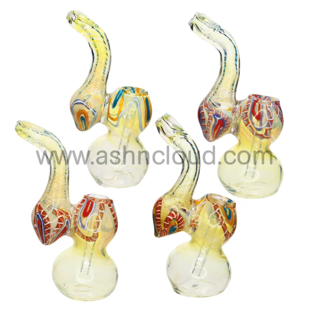 5 In - Twisted Fumed Glass Bubbler Mini