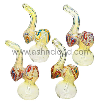 5 In - Twisted Fumed Glass Bubbler Mini