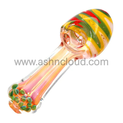 5 In - Wig Wag Head Twister Hand Pipe Glass Spoon