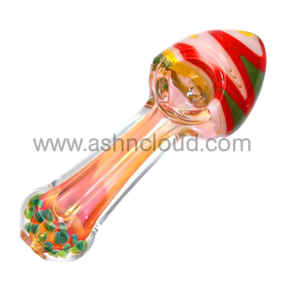 5 In - Wig Wag Head Twister Hand Pipe Glass Spoon