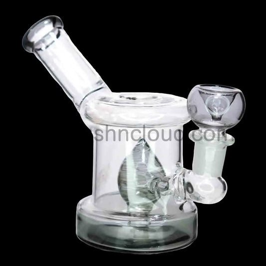 5” Leaf Perc Mini Glass Bong – Compact & Artistic Water Pipe for Smoke Shops (Assorted Colors)