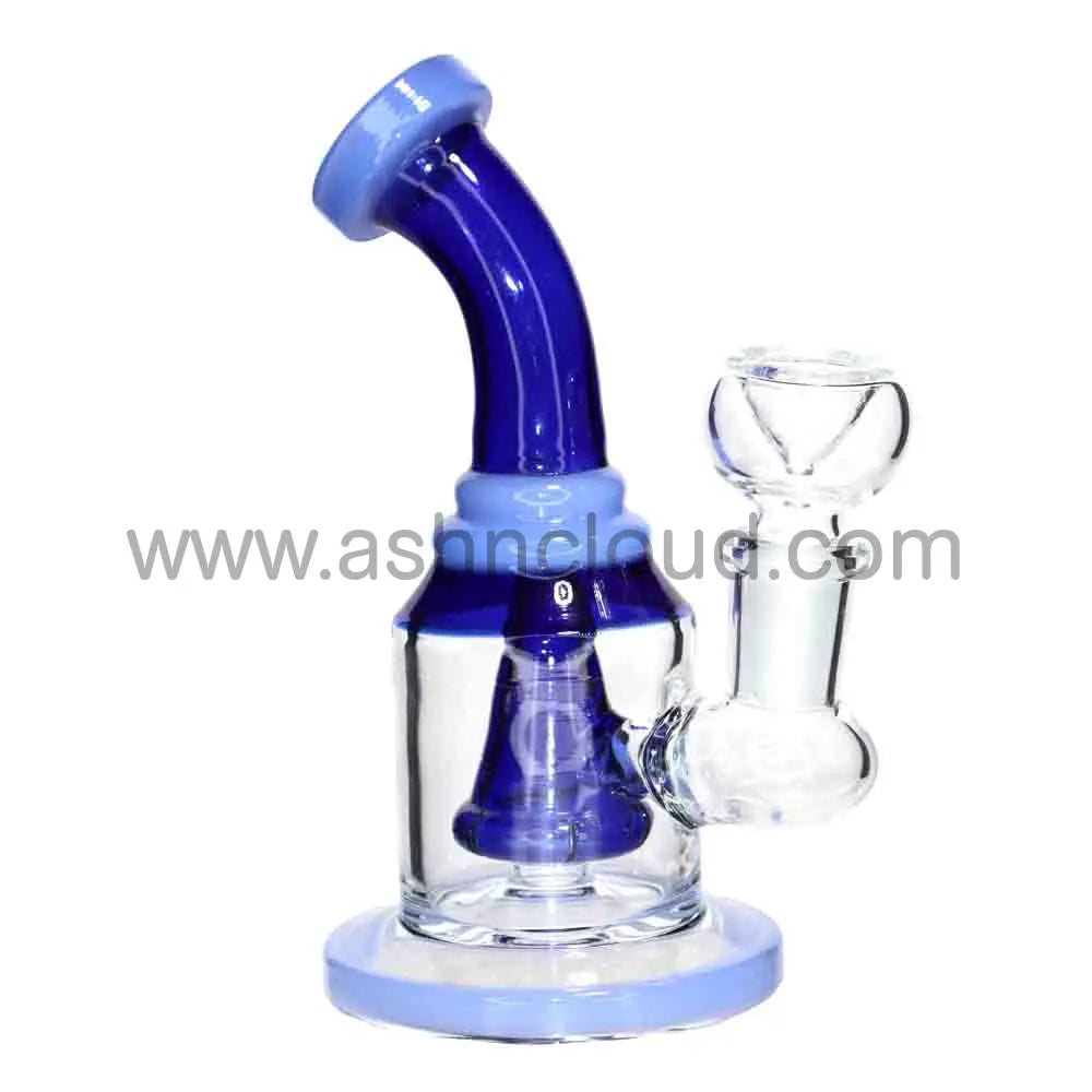 5” Mini Bent Neck Glass Bong – Compact & Durable Water Pipe for Smoke Shops