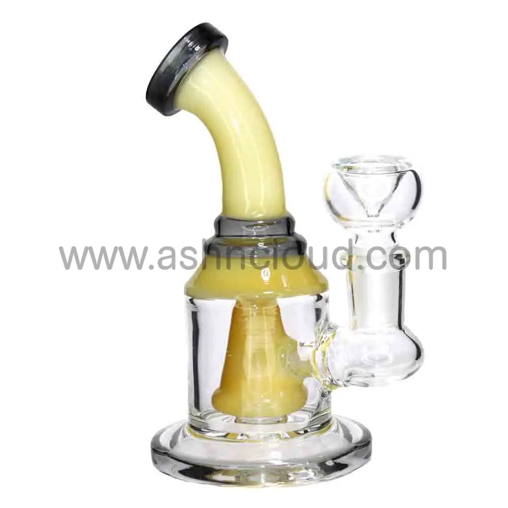 5” Mini Bent Neck Glass Bong – Compact & Durable Water Pipe for Smoke Shops