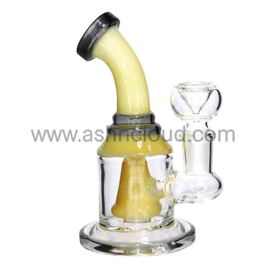 5” Mini Bent Neck Glass Bong – Compact & Durable Water Pipe for Smoke Shops
