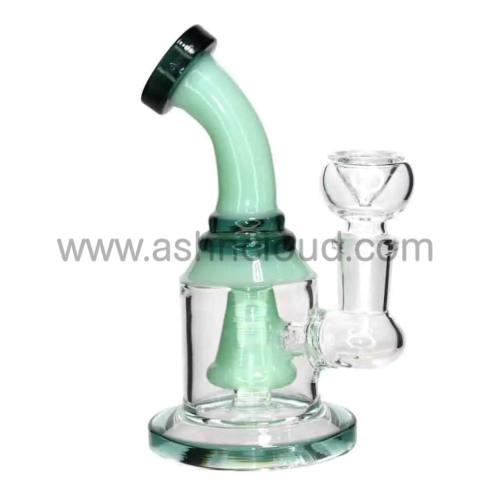 5” Mini Bent Neck Glass Bong – Compact & Durable Water Pipe for Smoke Shops