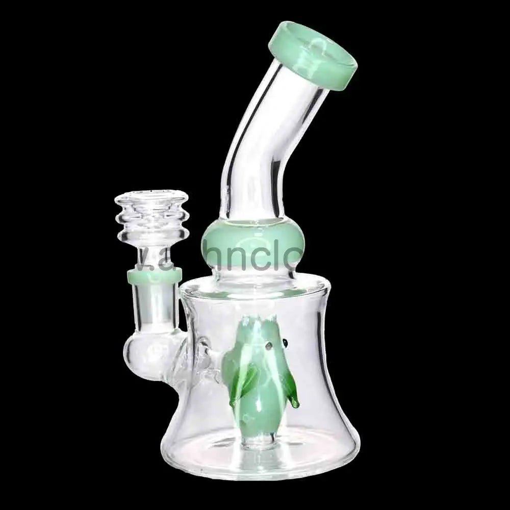 5” Mini Glass Bong – Compact and Colorful Water Pipe Fish Perc for Smoke Shops
