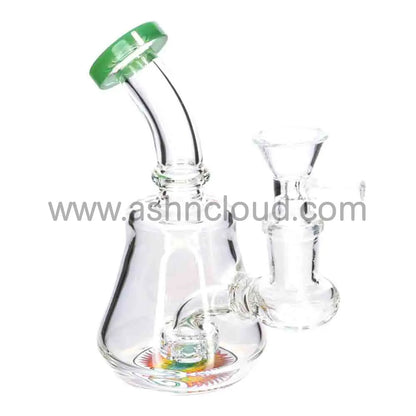 5’’ Mini Glass Bong with Color Mouthpiece & Perc – Wholesale Compact Water Pipe