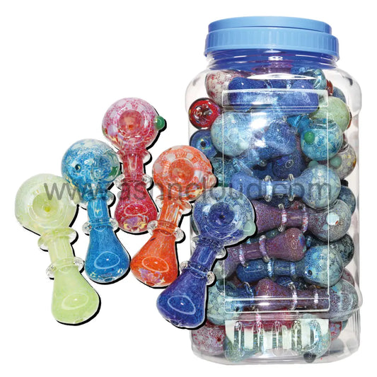 50 Pcs – Jar #34 Glass Hand Pipe Spoon $3.75 Each