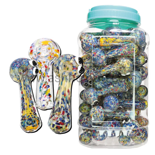 53 Pcs – Jar #13 Glass Hand Pipe Spoon $4.35 Each