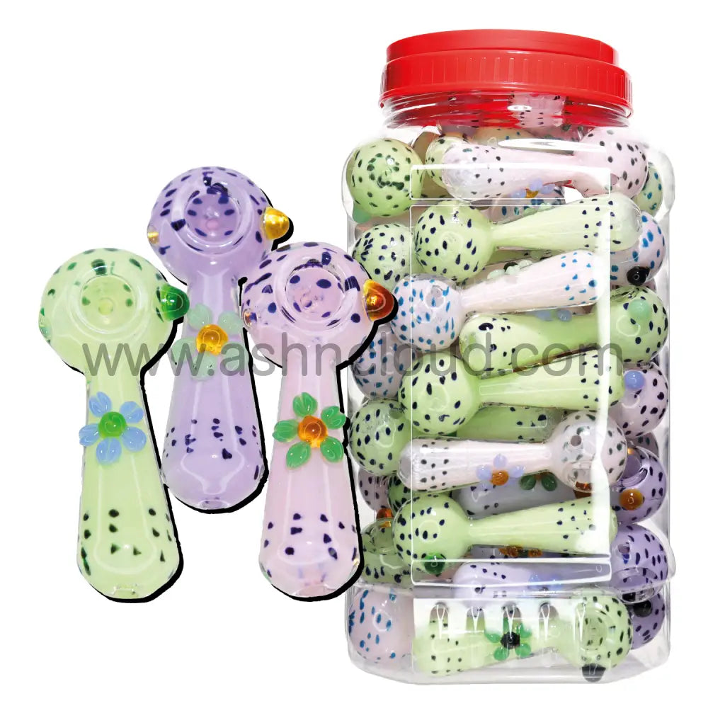 54 Pcs – Jar #19 Glass Hand Pipe Spoon $4.70 Each