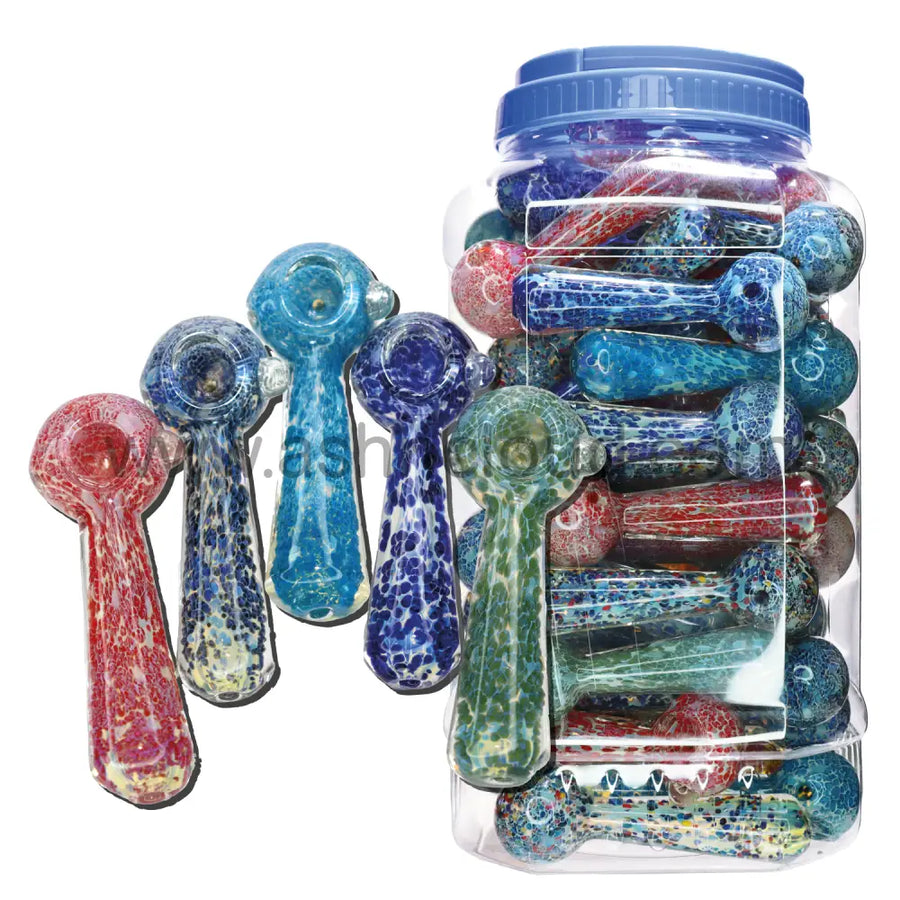 Glass Hand Pipe Spoon Jar #20, 55-Piece