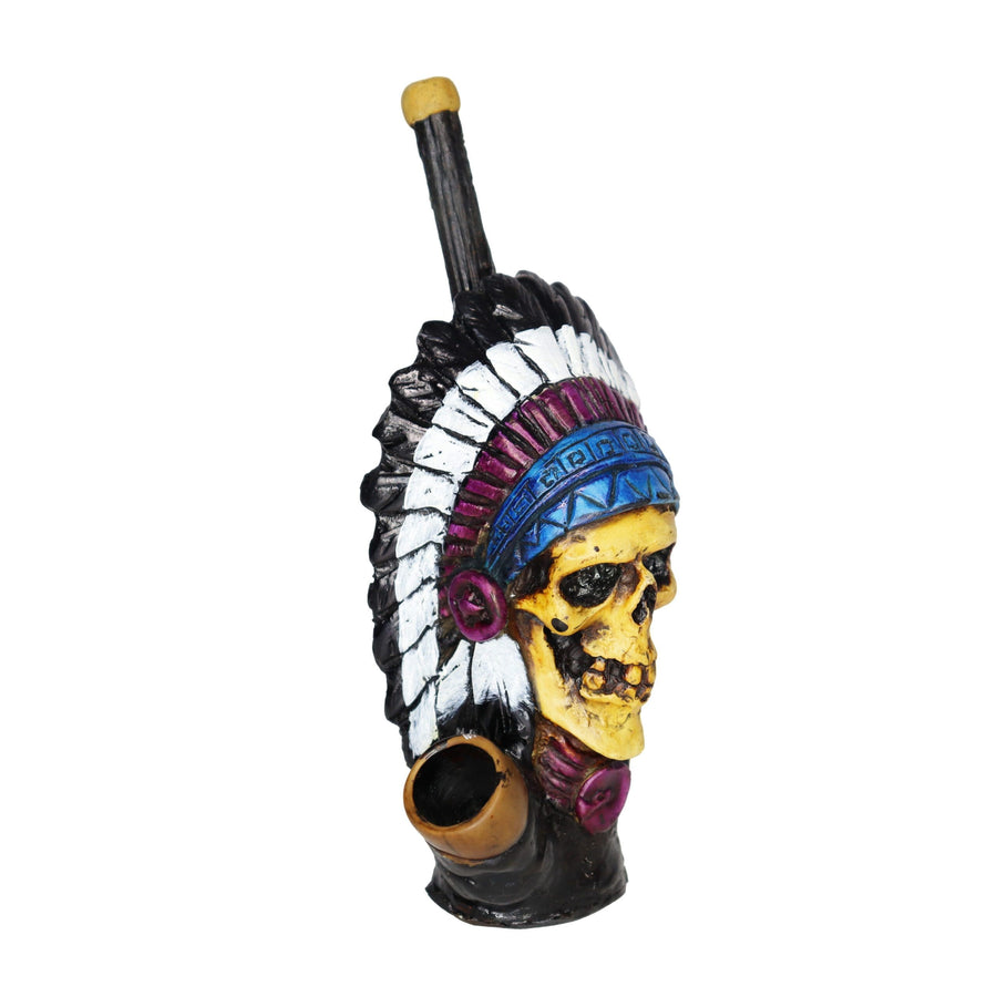 7 Inch Native Indian Design Handmade Bong