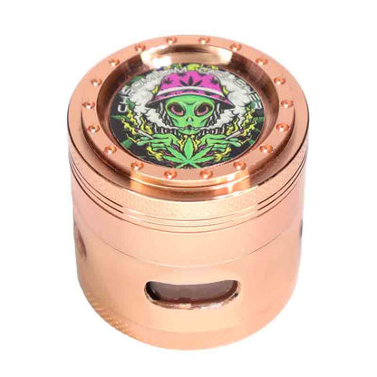 Chromium Crusher Alien 4-Piece Herb Grinder Display (6-Pack)