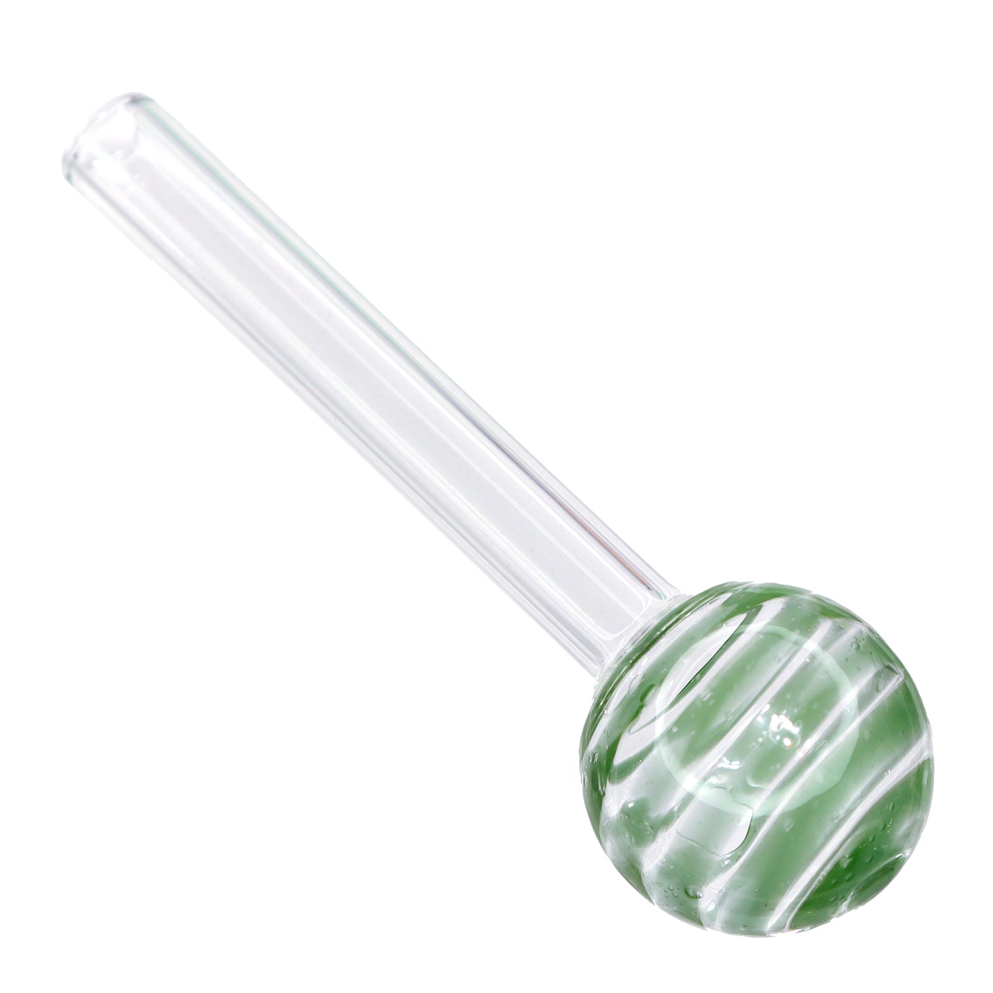 4 in - Multicolor Twisted Head Oil Burner Clear Body