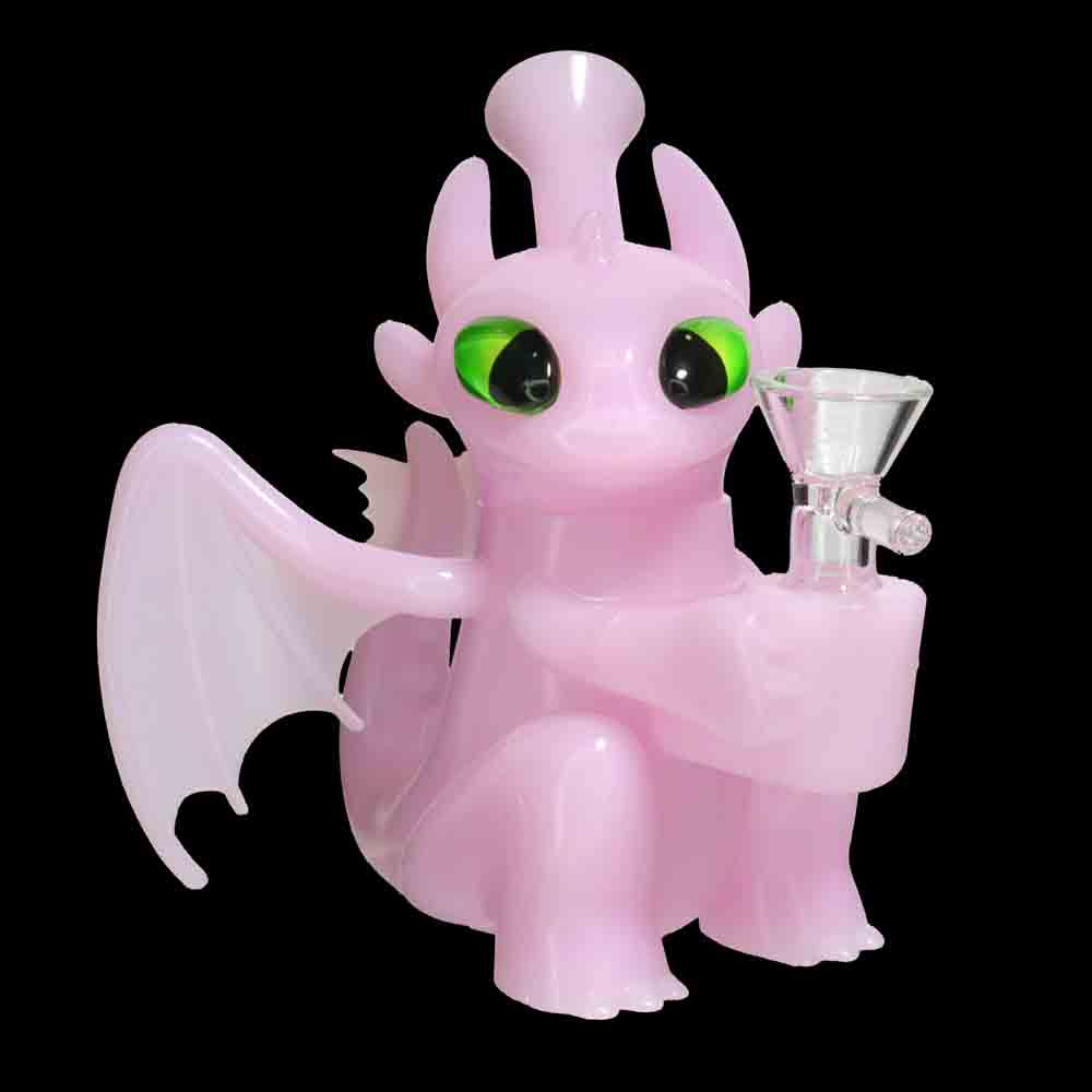 Dragon Silicone Bong with Glass Bowl – Wholesale Durable Novelty Water Pipe