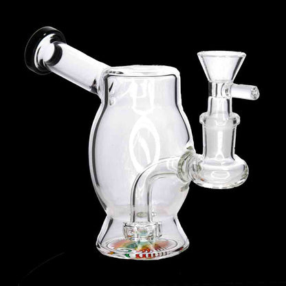 Compact Barrel Mini Water Pipe – 6.5 Inch | Countertop Fast-Turn Glass Bong