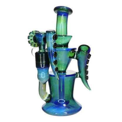 8" Fancy Galaxy Glass Water Pipe | Premium Artistic Design Wholesale Smoke Shop
