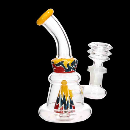 6.5" Color Cone Perc Rig | Heavy Glass Mini Water Pipe