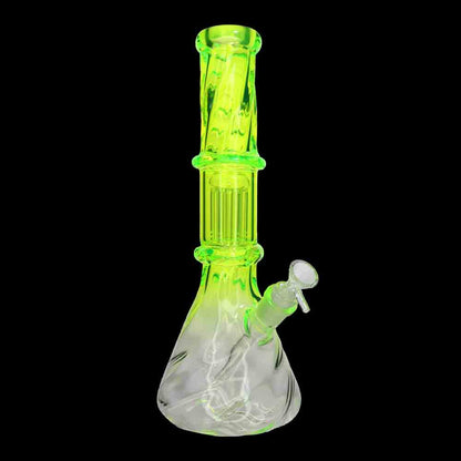 NEW 15 Inch Color Beaker Bong – 1 Chamber | Wholesale Glass | Ashncloud