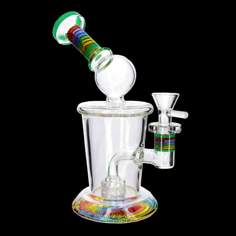 🌈🔥 10” Color Accent Perc Bong – Premium Look w/ Smooth Hits