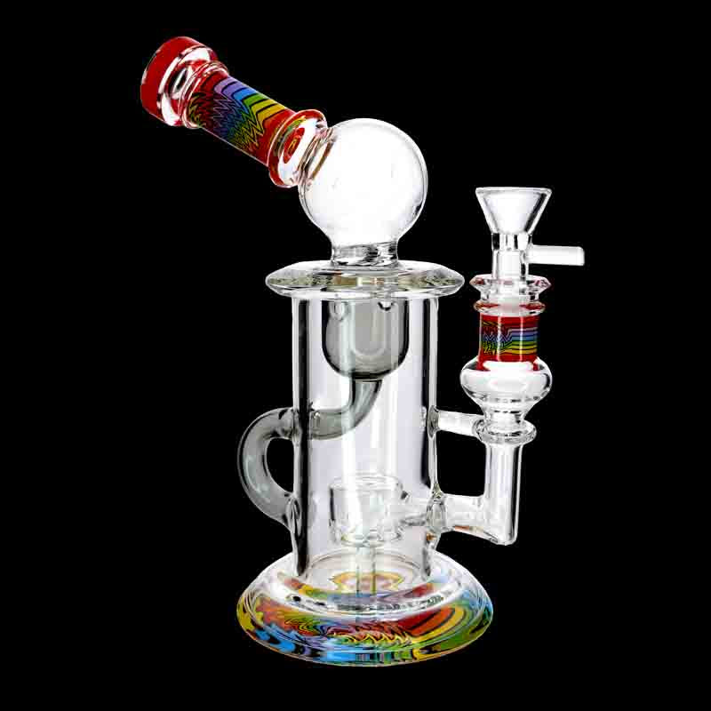 🌈💎 10” Color Accent Recycler Bong – Premium Functional Glass