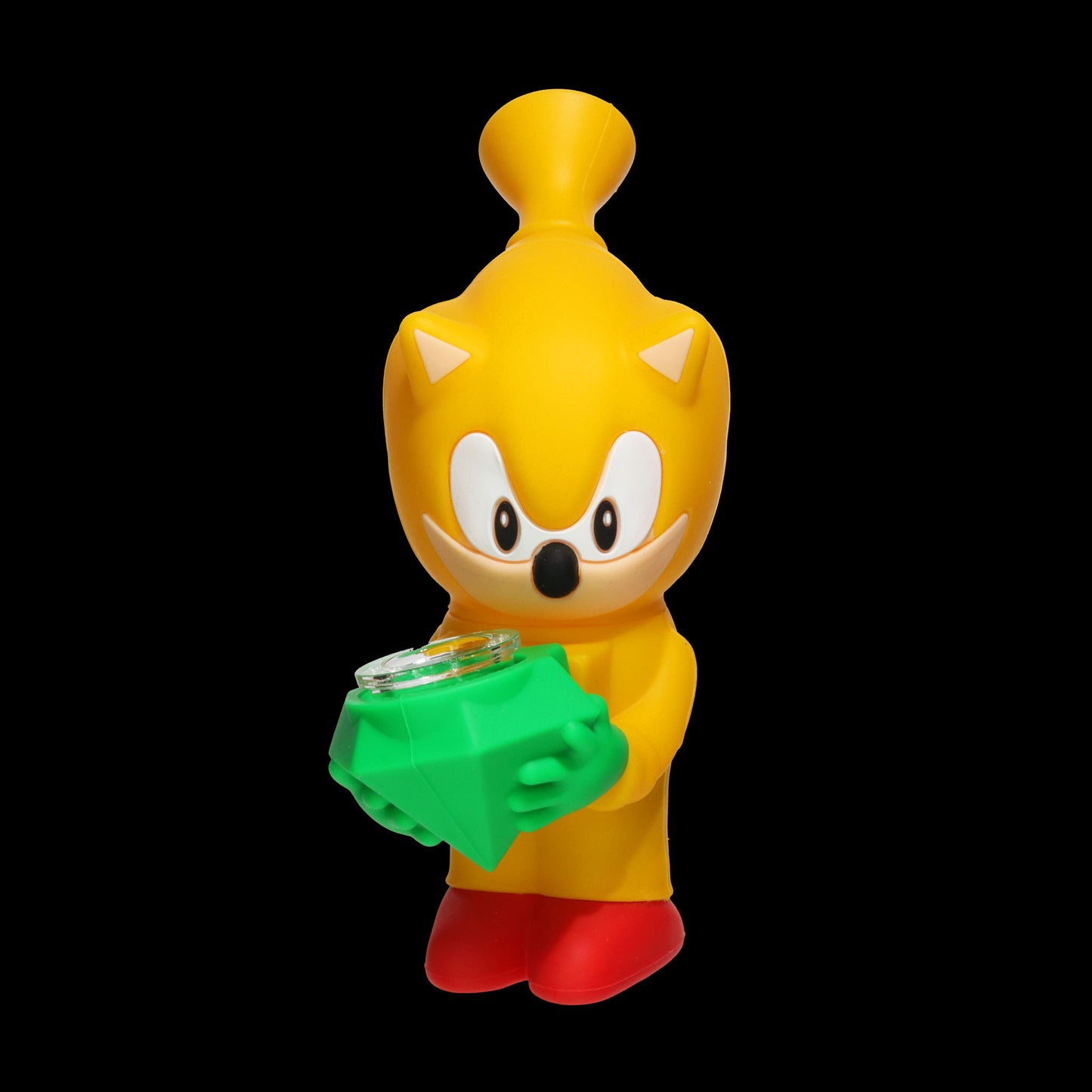 Speedy Hedgehog Hero Silicone Hand Pipe with Glass Bowl – Wholesale
