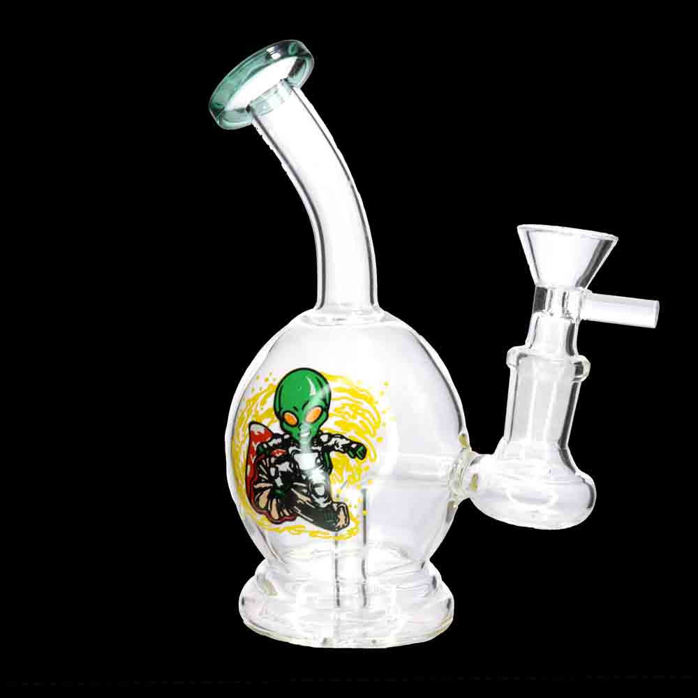 8" Character Graphic Glass Bong with Internal Perc – Wholesale Water Pipe
