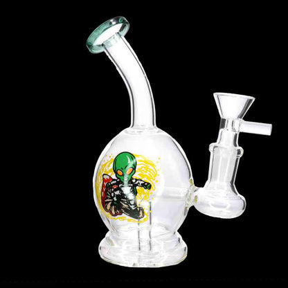 8" Character Graphic Glass Bong with Internal Perc – Wholesale Water Pipe
