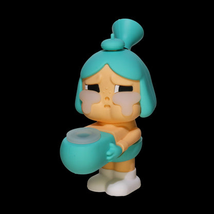 Crying Girl Character Silicone Hand Pipe – Assorted Colors Wholesale