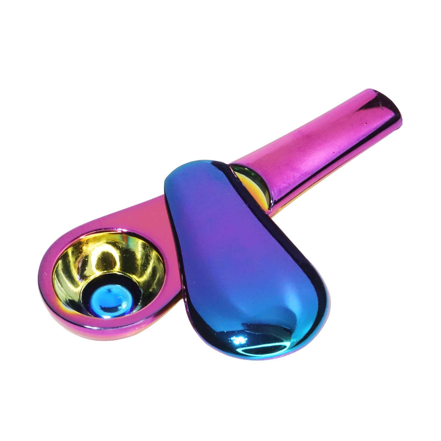 Iridescent Metal Hand Pipe with Removable Bowl and Gift Box – Wholesale