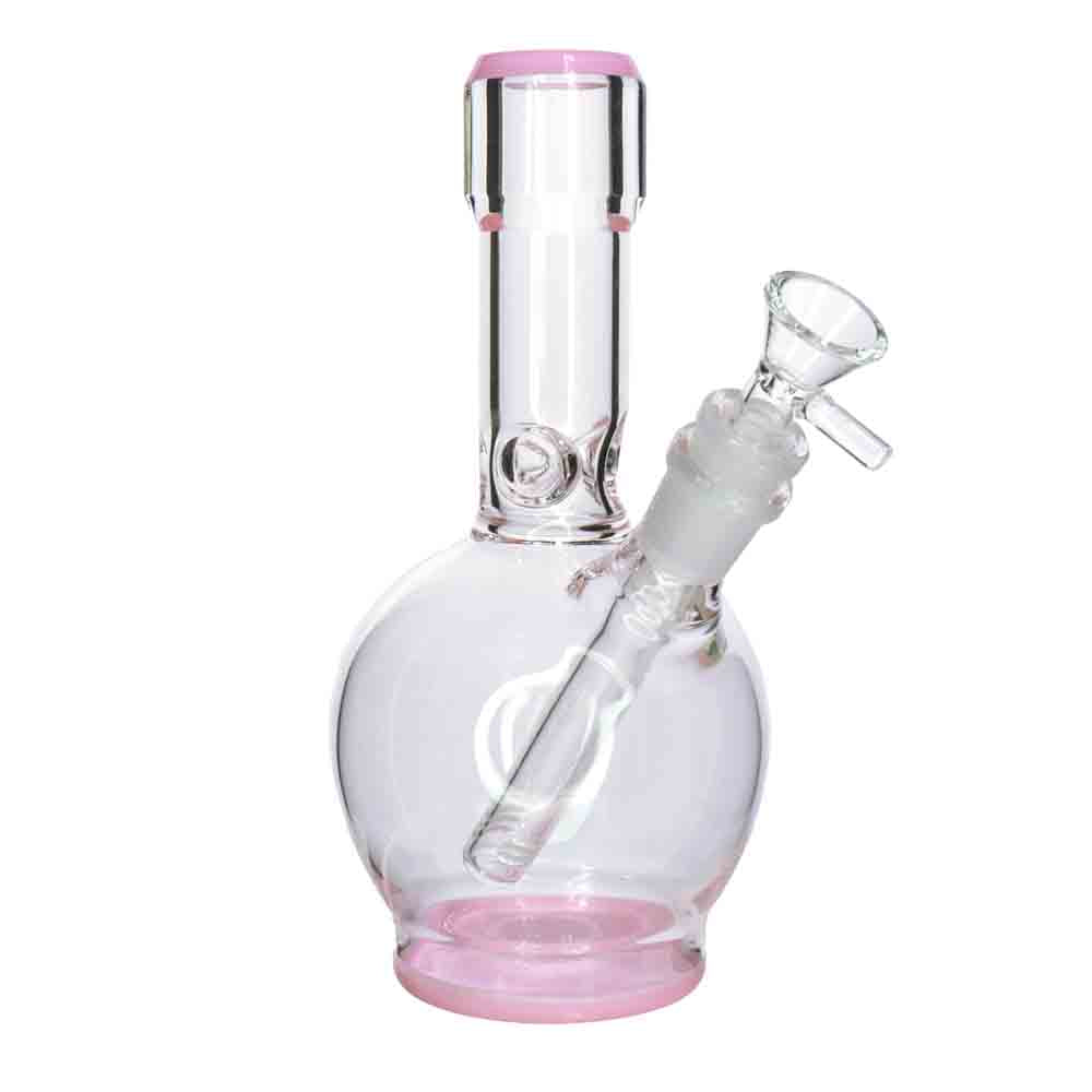 8" Color Base Glass Bong with Diffused Downstem – Wholesale Water Pipe