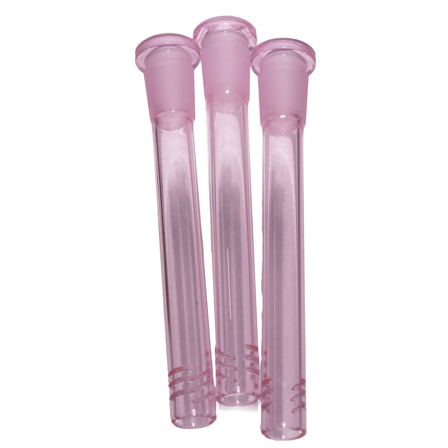 4.5 Inch Pink Glass Downstem