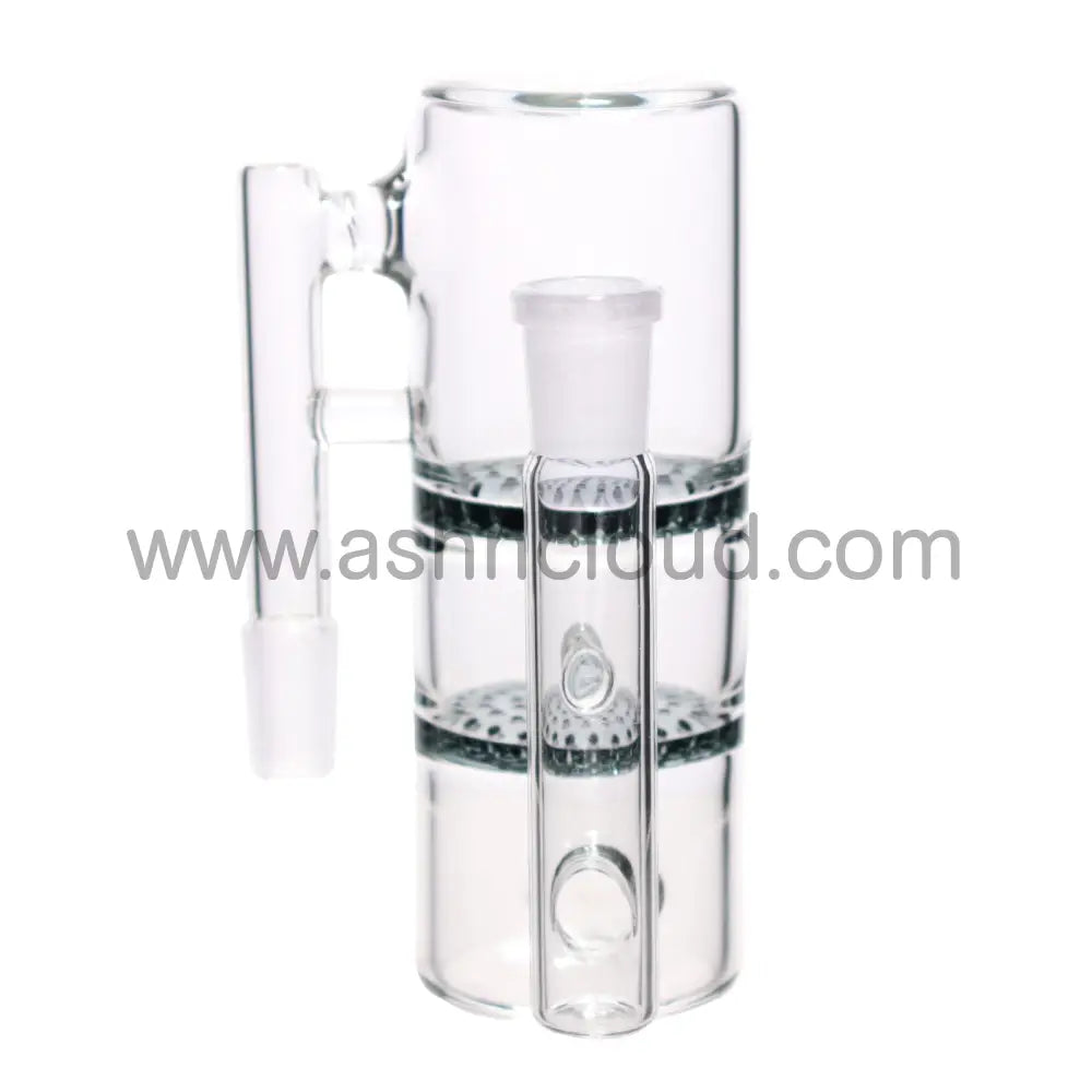 6 In - 2 Honeycomb Multicolor Ash Catcher Silicone Bong 14 Mm Simple