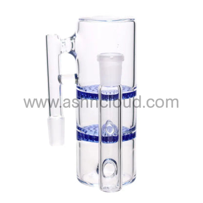 6 In - 2 Honeycomb Multicolor Ash Catcher Silicone Bong 14 Mm Simple