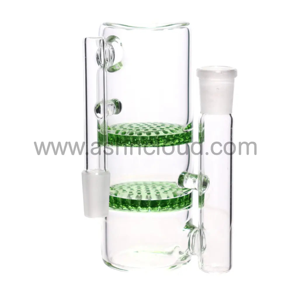 6 In - 2 Honeycomb Multicolor Ash Catcher Silicone Bong 14 Mm Simple