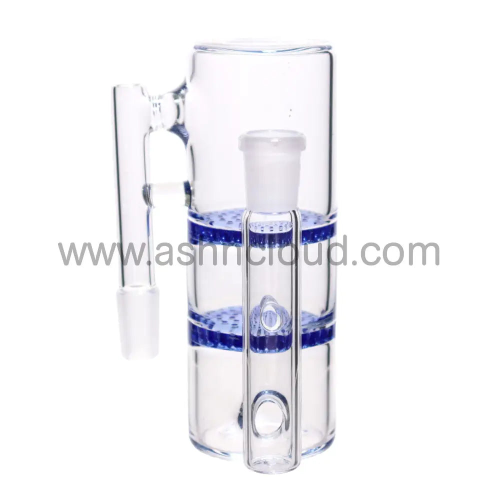 6 In - 2 Honeycomb Multicolor Ash Catcher Silicone Bong 14 Mm Simple