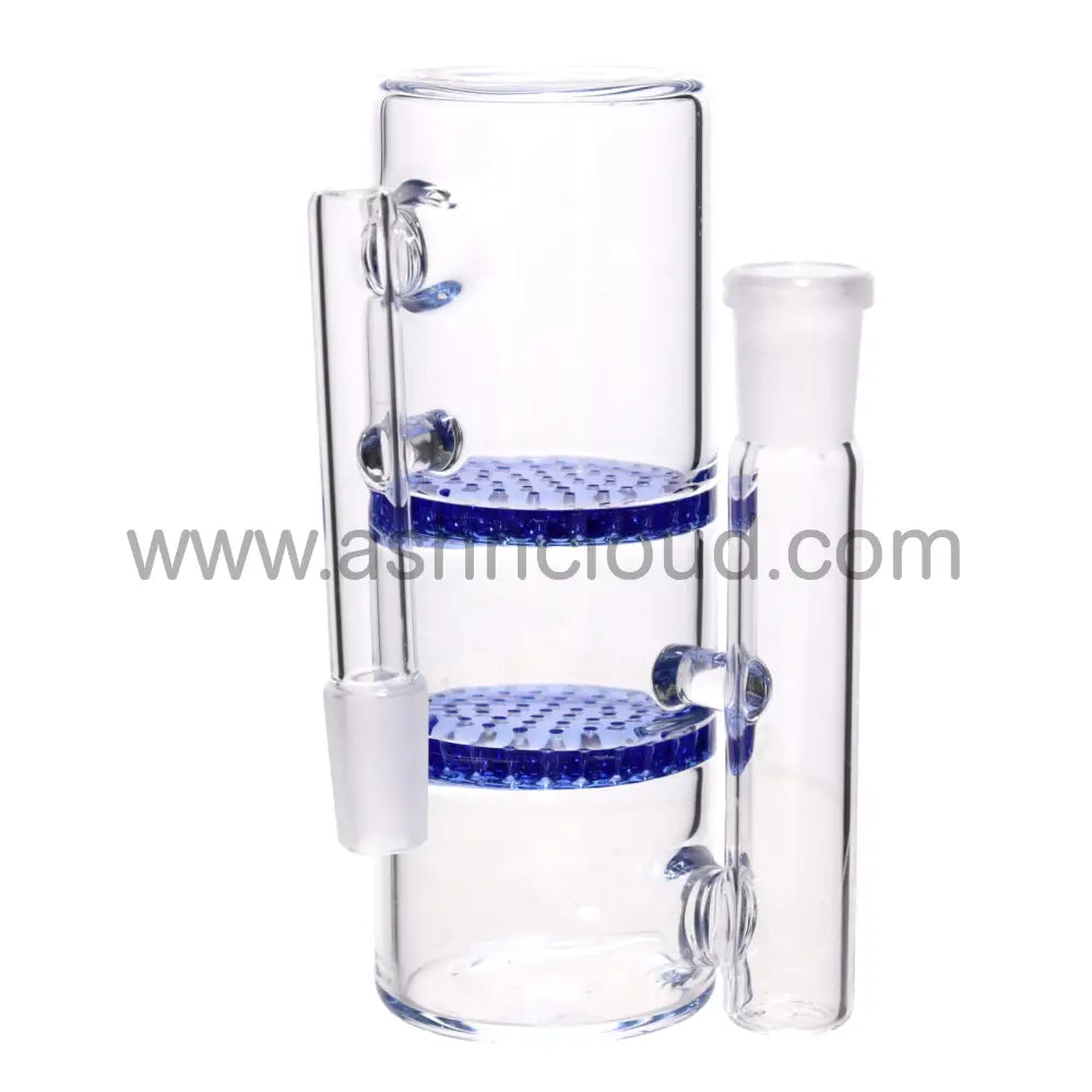 6 In - 2 Honeycomb Multicolor Ash Catcher Silicone Bong 14 Mm Simple