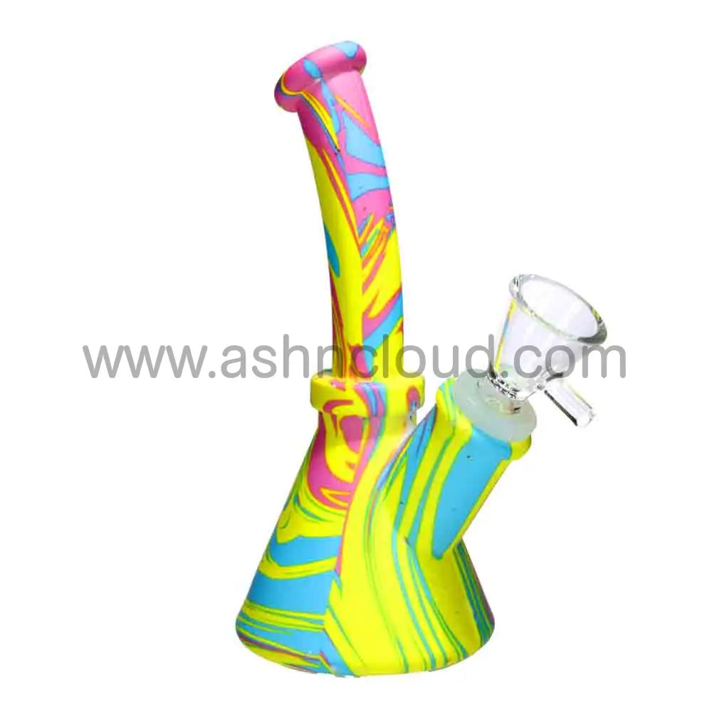 6 in - Beaker Multidesign Silicone Bong