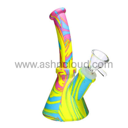 6 in - Beaker Multidesign Silicone Bong