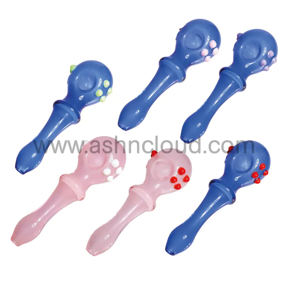 6 In - Big Glow Dark Spoon Hand Pipe